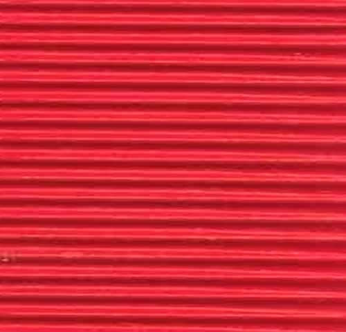 Cartón corrugado normal color rojo