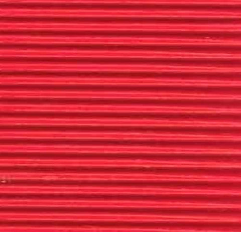 Cartón corrugado normal color rojo