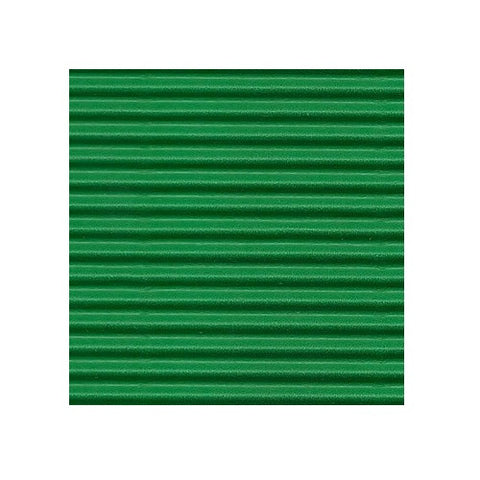 Cartulina acanalada metalizada color verde