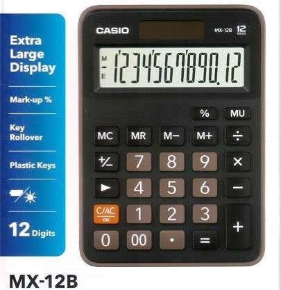 Calculadora de escritorio de 12 dígitos. MX12B