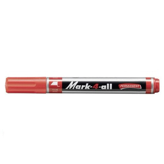 Marcador Mark-4-All Permanente tinta color rojo